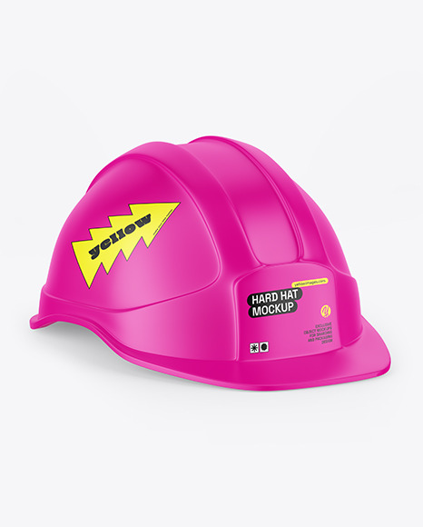 Matte Hard Hat Mockup