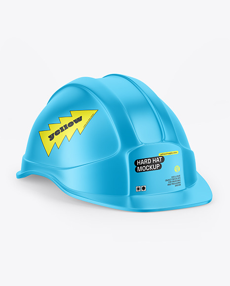 Metallized Hard Hat Mockup