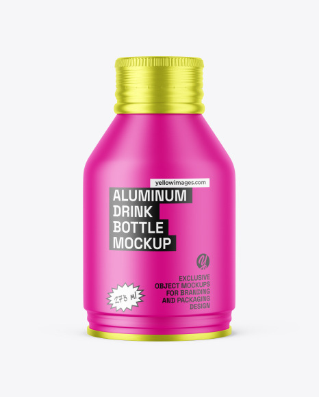 Matte Drink Bottle Mockup