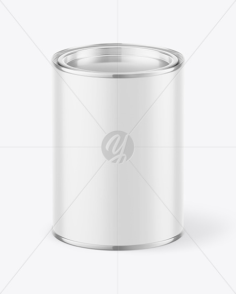 Matte Paint Can Mockup