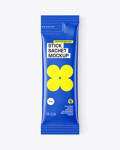 Matte Stick Sachet Mockup