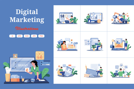 M727_Digital Marketing Illustration_Part 01