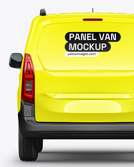 Panel Van Mockup - Back View