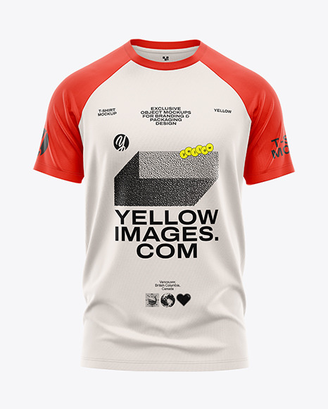 Men’s Raglan T-Shirt Mockup