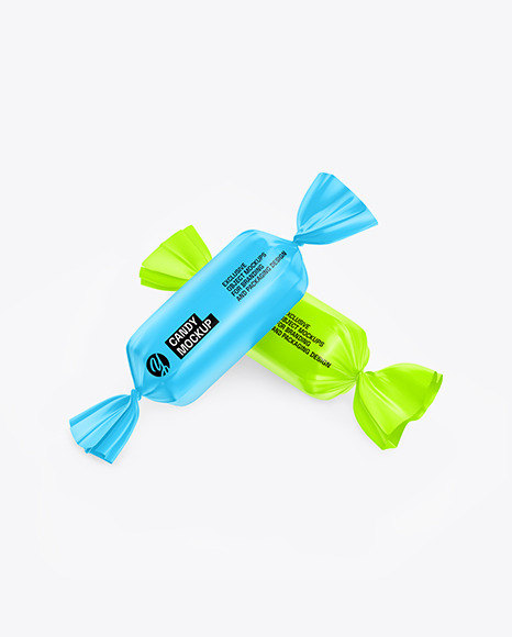 Two Matte Candies on The Floor Mockup