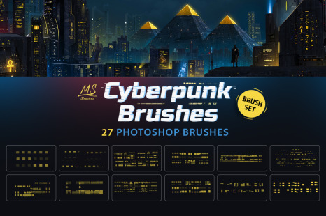 Cyberpunk Photoshop Brushes