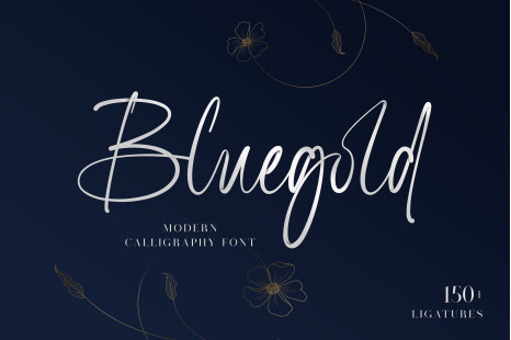 Bluegold Font