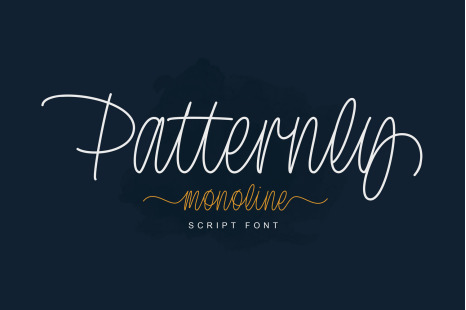 Patternly - Monoline Script