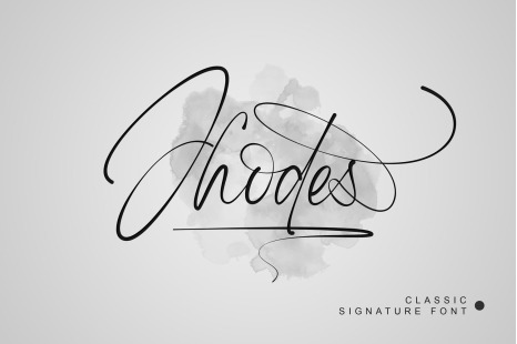 Jhodes - Signature Font