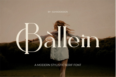Ballein feminine serif font