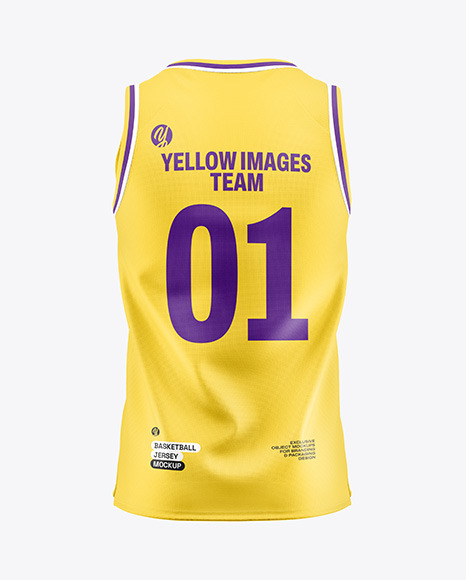 Basketball Jersey Mockup - Back View
