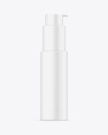 Matte Plastic Cosmetic Bottle w/ Pump Mockup