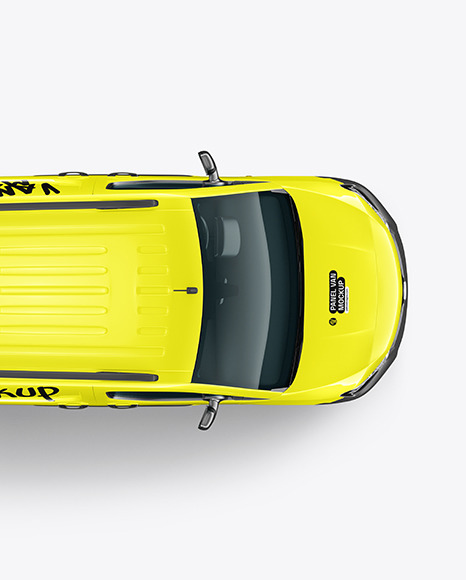 Panel Van Mockup - Top View