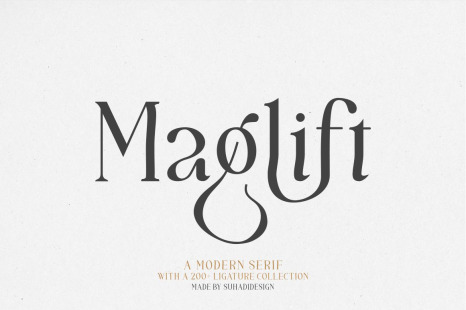 Maglift serif 200+ ligature collections
