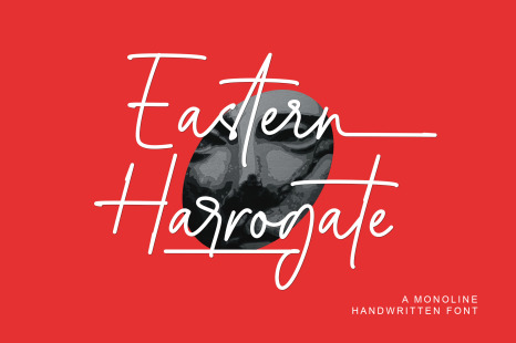 Eastern Harrogate - Monoline Script
