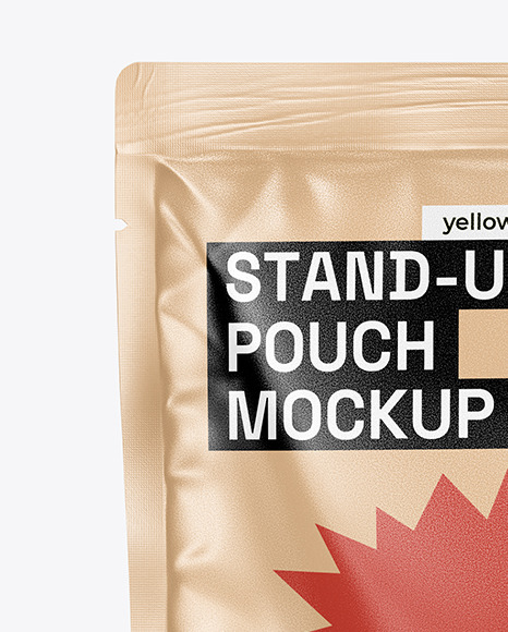 Kraft Stand Up Pouch Mockup
