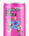 150ml Slim Can With Glossy Finish Mockup