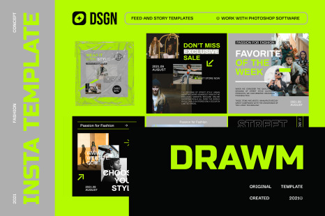 Drawm Urban Instagram Templates