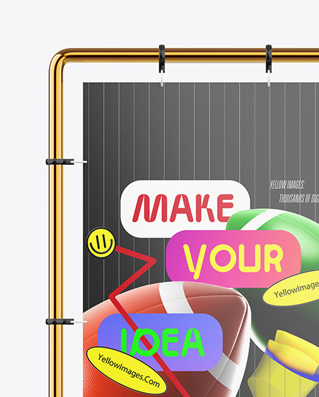 Frame Banner Stand Mockup