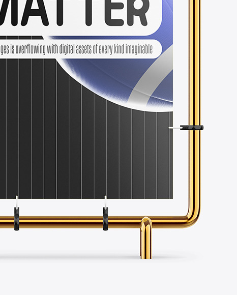 Frame Banner Stand Mockup