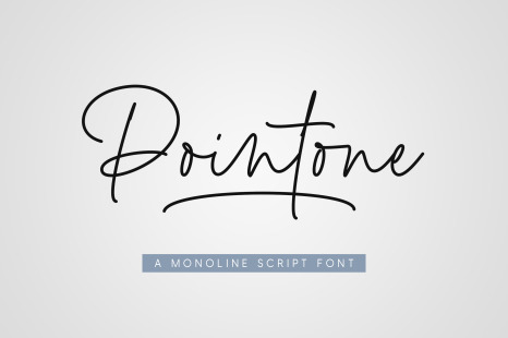 Pointone - Monoline Script