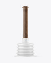 Plunger With Dark Wood Handle Mockup