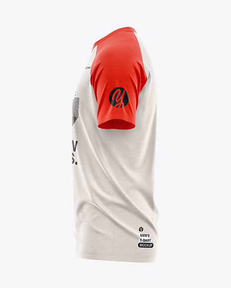 Men’s Raglan T-Shirt Mockup