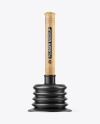Plunger With Light Wood Handle Mockup