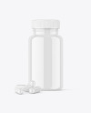 Glossy PIlls Jar Mockup