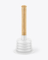 Plunger With Dark Wood Handle Mockup