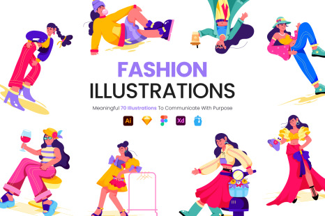 Fashion Illustration Set