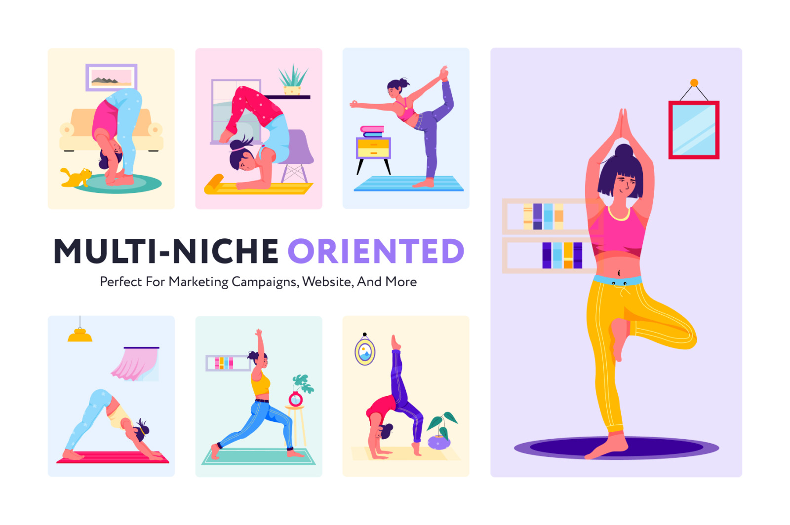 Yoga Illustration Set Yoga Illustration Set