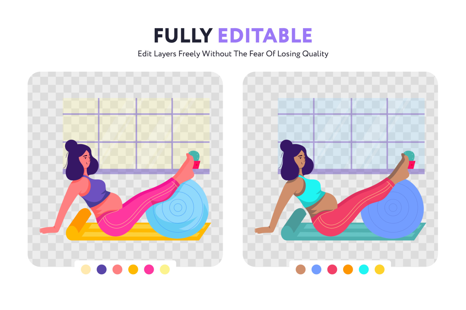 Yoga Illustration Set Yoga Illustration Set