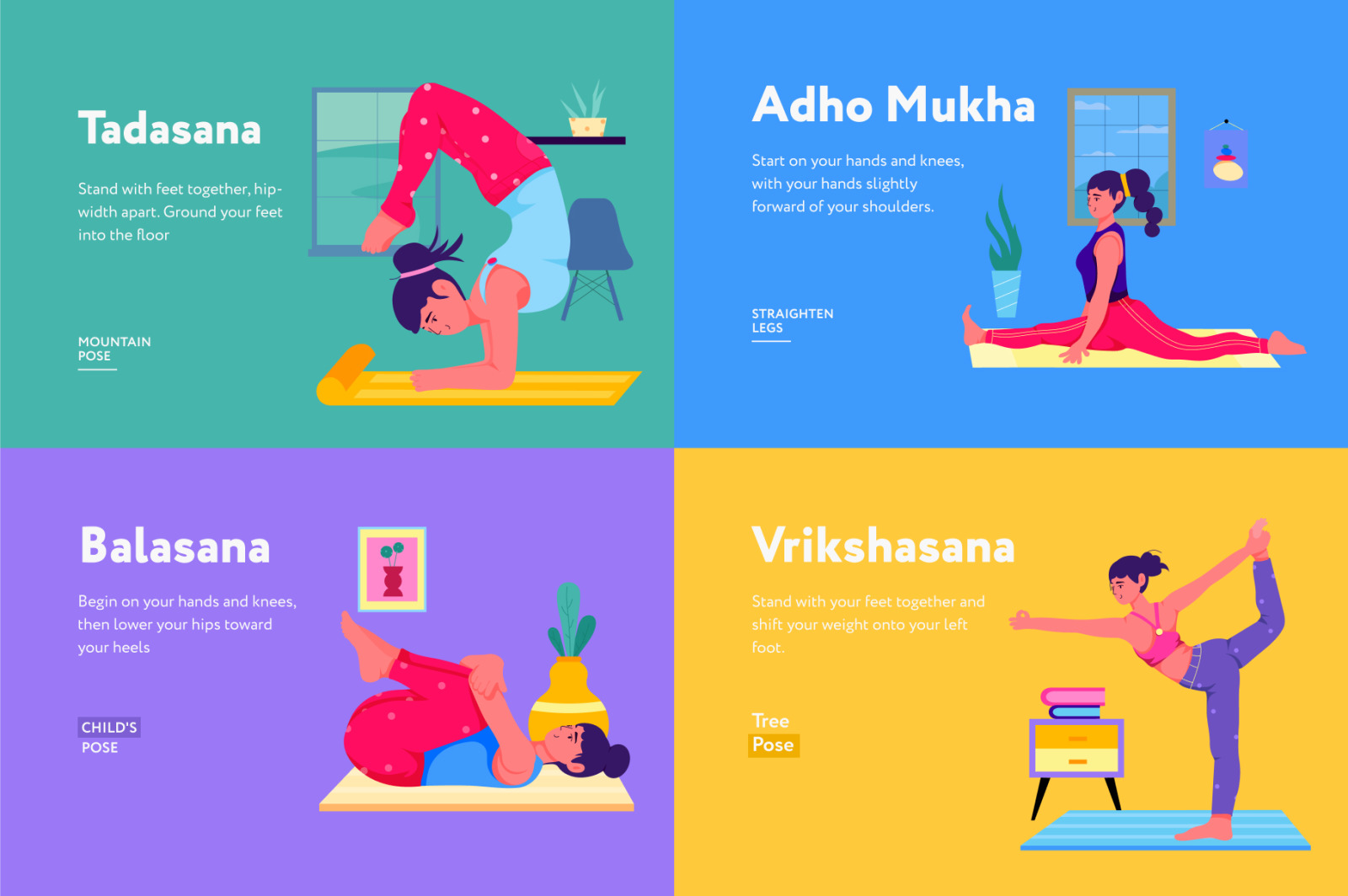 Yoga Illustration Set Yoga Illustration Set