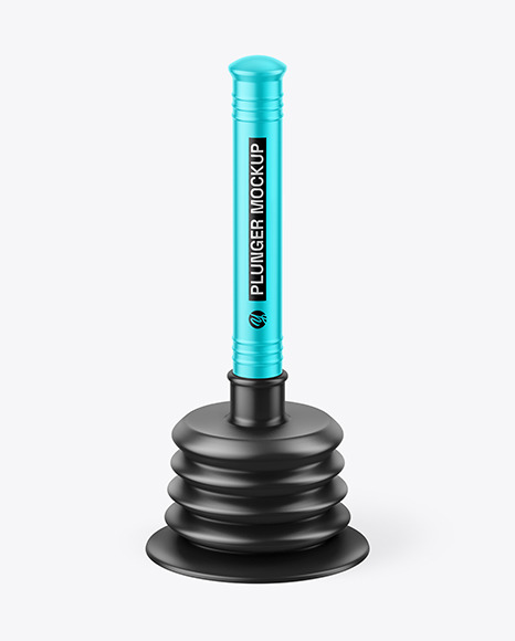 Matte Metallic Plunger Mockup
