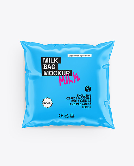 Milk Bag Mockup