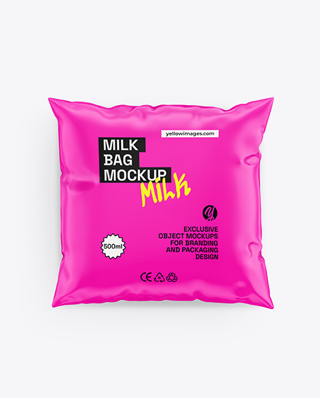 Milk Bag Mockup