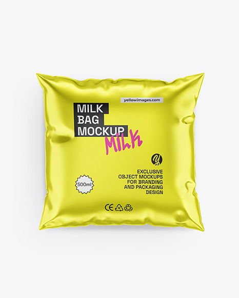 Milk Bag Mockup