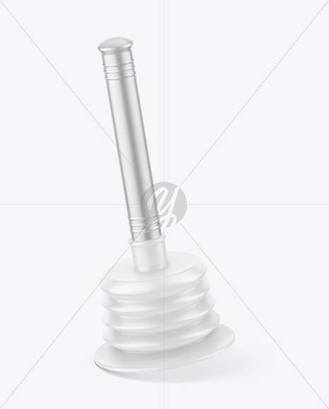Matte Metallic Plunger Mockup