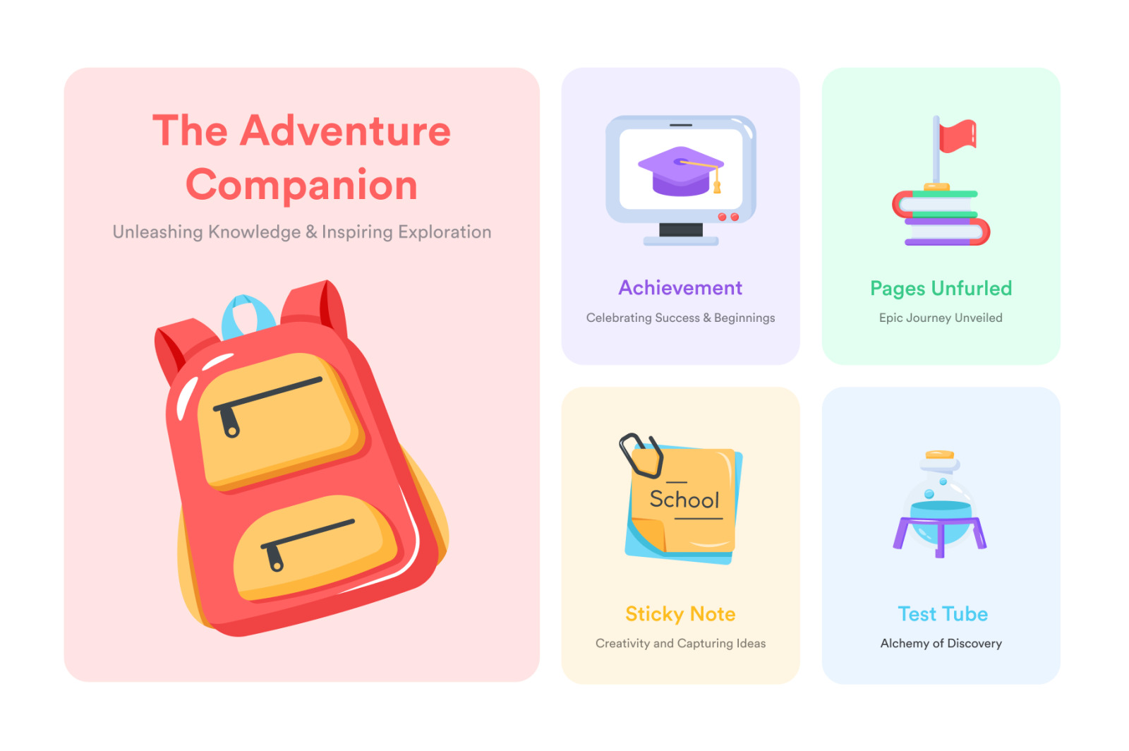 Animated School Icon Set Animated School Icon Set