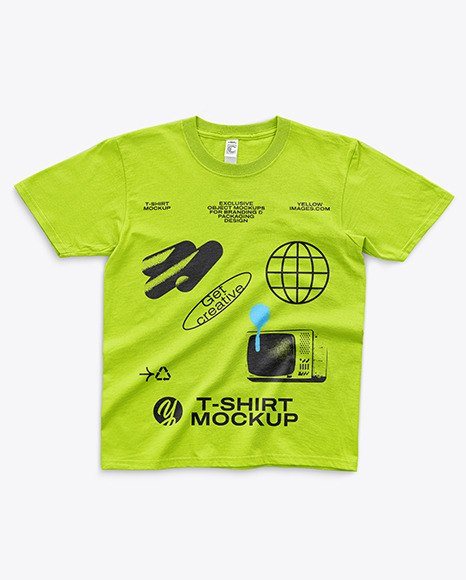 T-Shirt with Round Neck Mockup