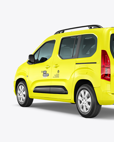 Van Mockup - Back Half Side View