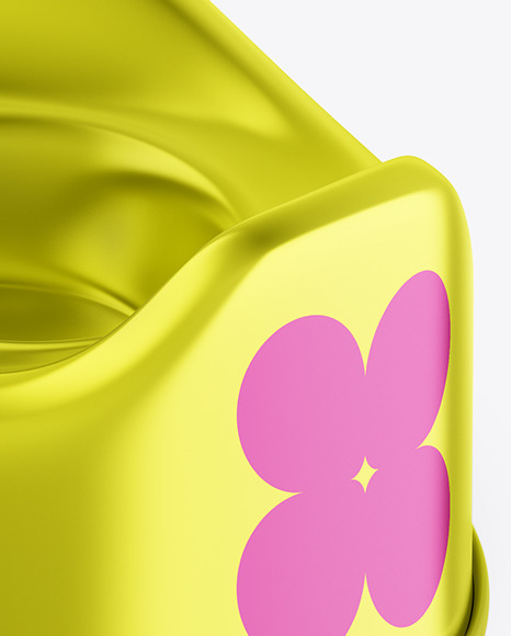 Metallic Childrens Potty Mockup