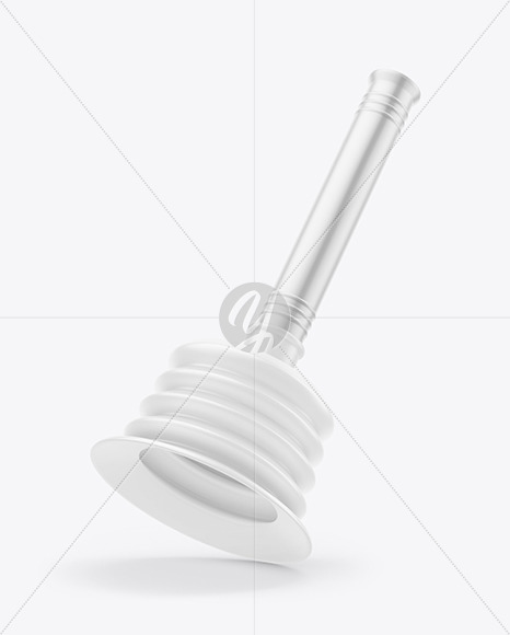 Matte Metallic Plunger Mockup