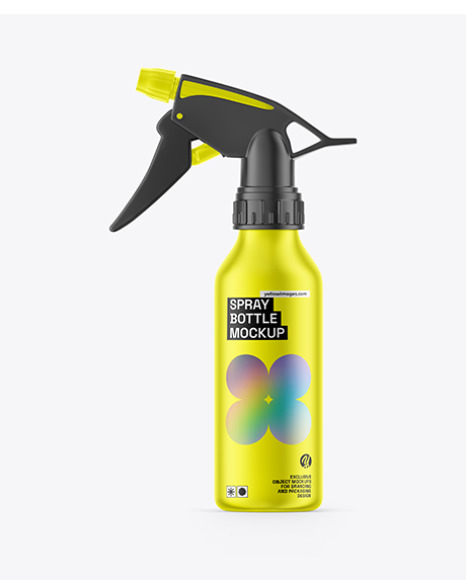 Metallized Spray Botlle Mockup