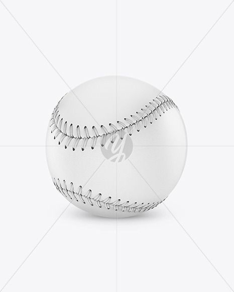 Baseball Ball Mockup on Yellow Images Object Mockups