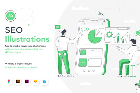 SEO Illustration Set