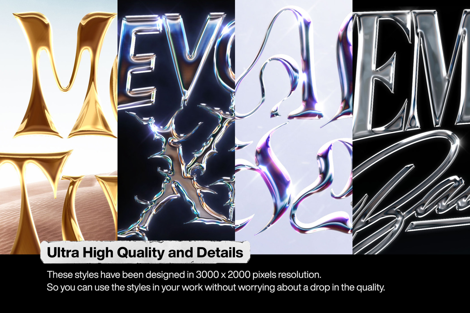 Chrome Text Effects / Logo Styles Vol.7 Chrome Text Effects / Logo Styles Vol.7