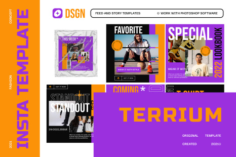 Terium Urban Instagram Templates
