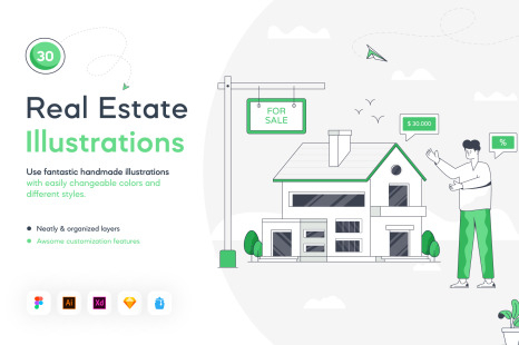 Real Estate Illustrations